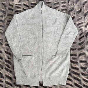 Dreamers Light Gray Cardigan Sweater Size M/L